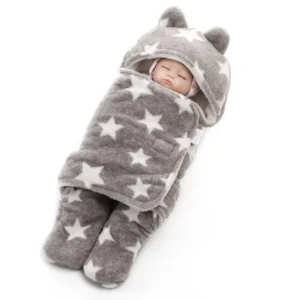 Hooded Baby Blanket For Infants (New Born)